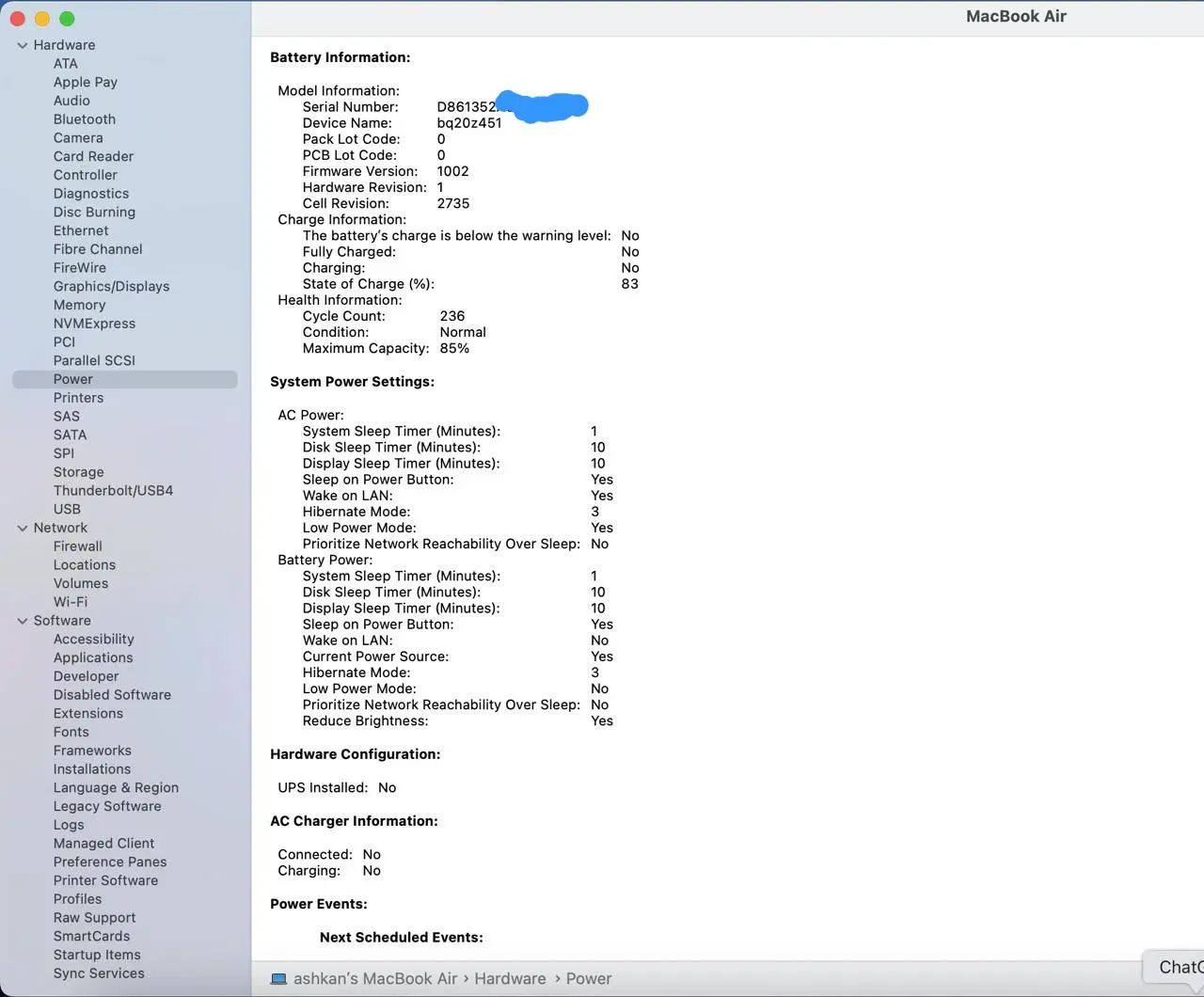مک بوک ایر MacBook Air 2020 M1|رایانه همراه|کرمانشاه, |دیوار