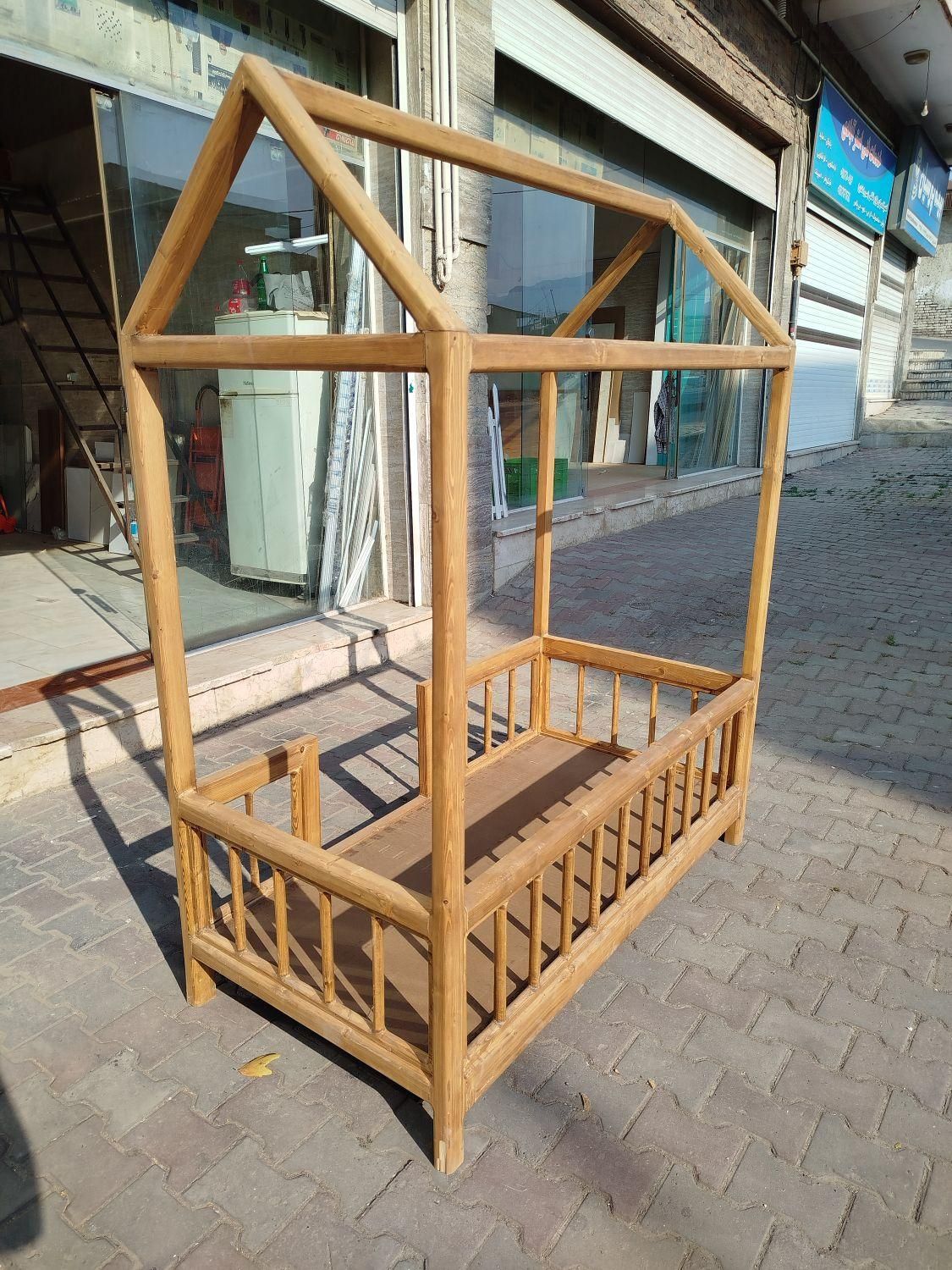 تخت خواب چوبی|تخت و سرویس خواب|گرگان, |دیوار