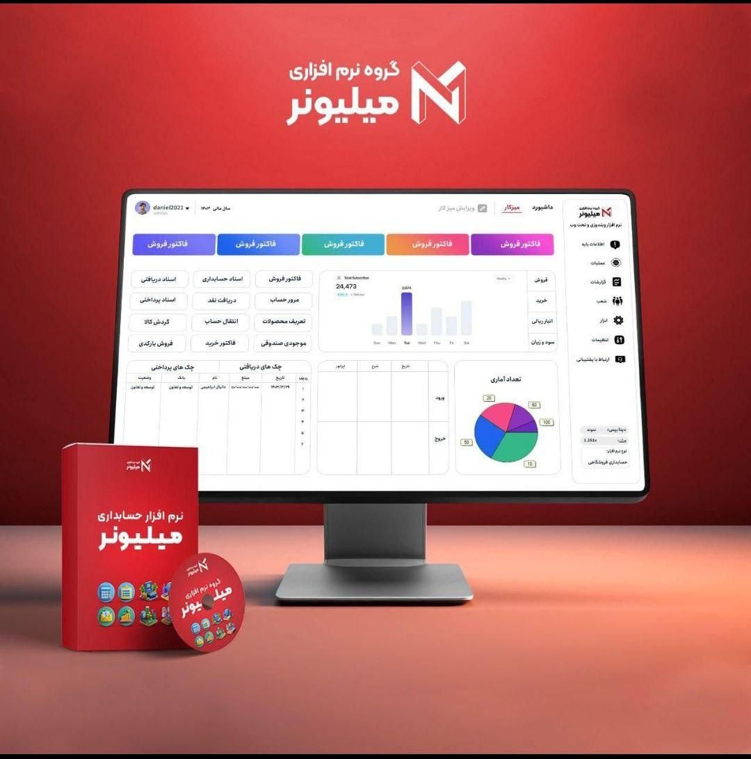 نرم‌افزار حسابداری فروشگاه زنجیره ای میلیونر|قطعات و لوازم جانبی رایانه|مشهد, راهنمایی|دیوار