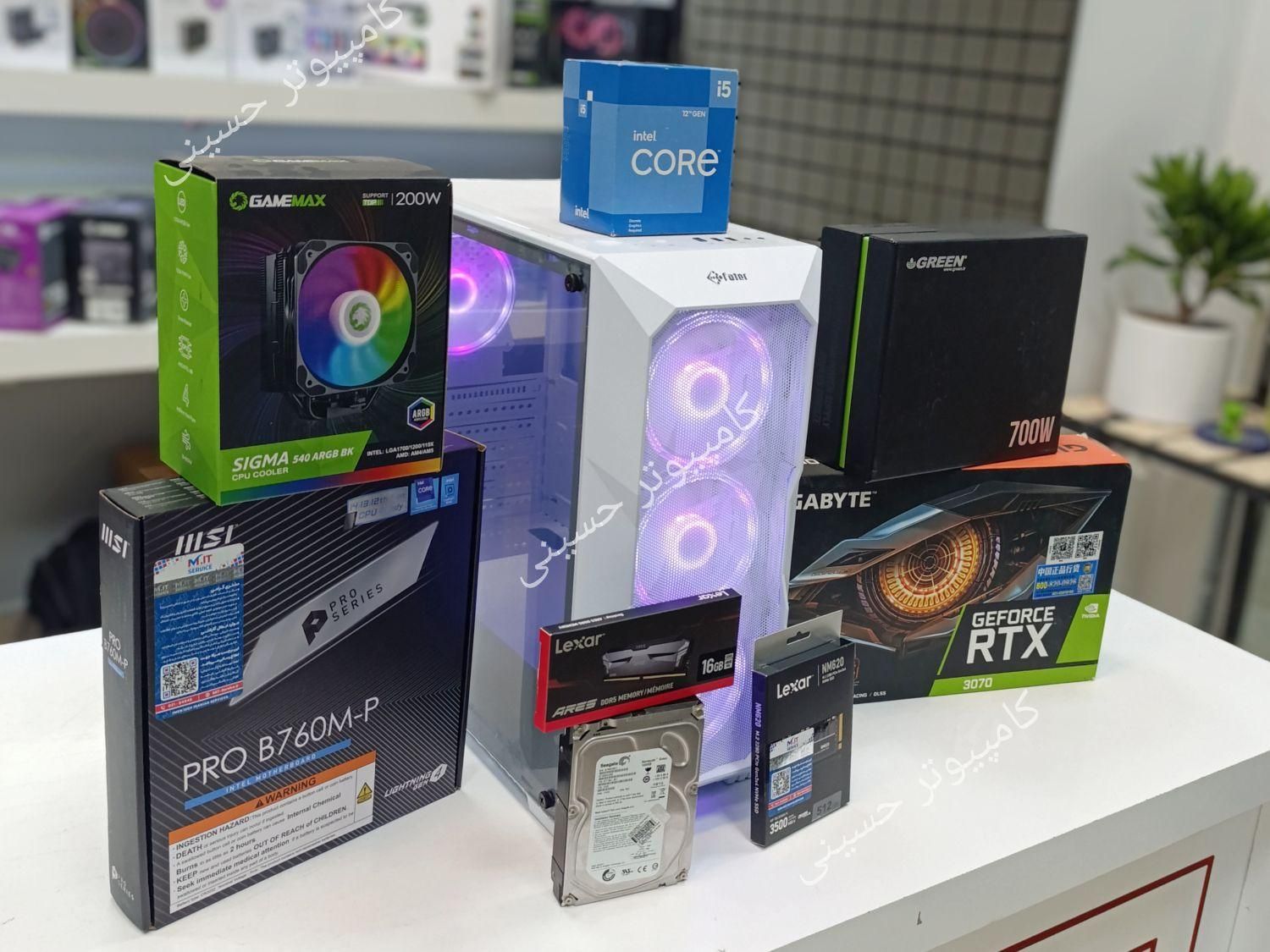کیس و کامپیوتر رندرینگ مهندسی i5 نسل۱۴ گرافیک3070|رایانه رومیزی|مشهد, حجت|دیوار