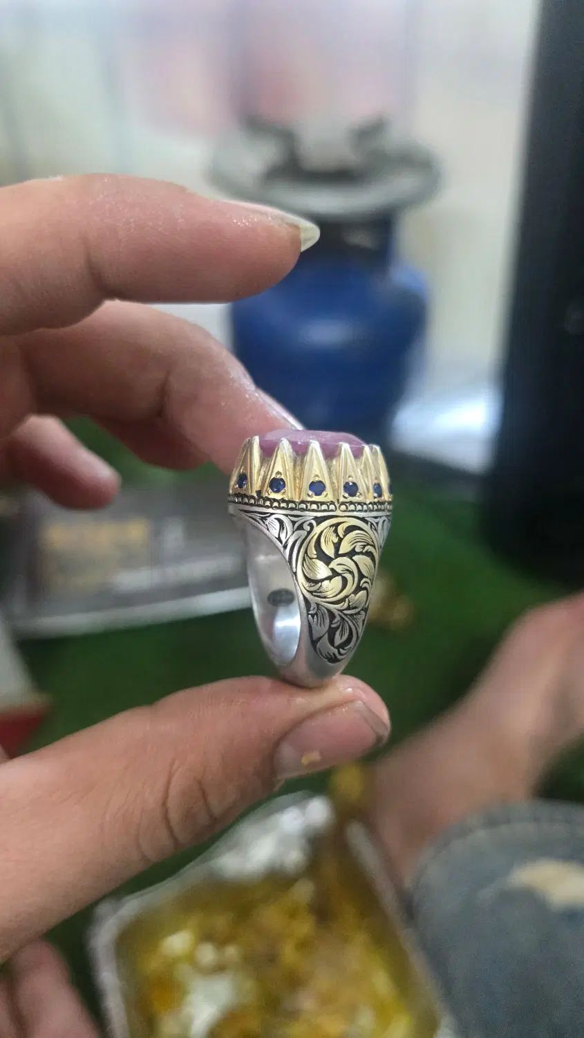 یک جفت انگشتر یاقوت استاد شاهرخ ۹۲۵ قدمت بالا|جواهرات|قم, نیروگاه|دیوار