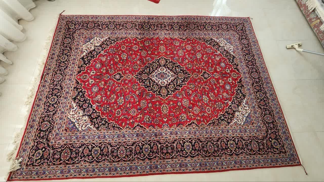 فرش دستباف 9 متری کاشان لاکی قطبی|فرش|تهران, مهران|دیوار