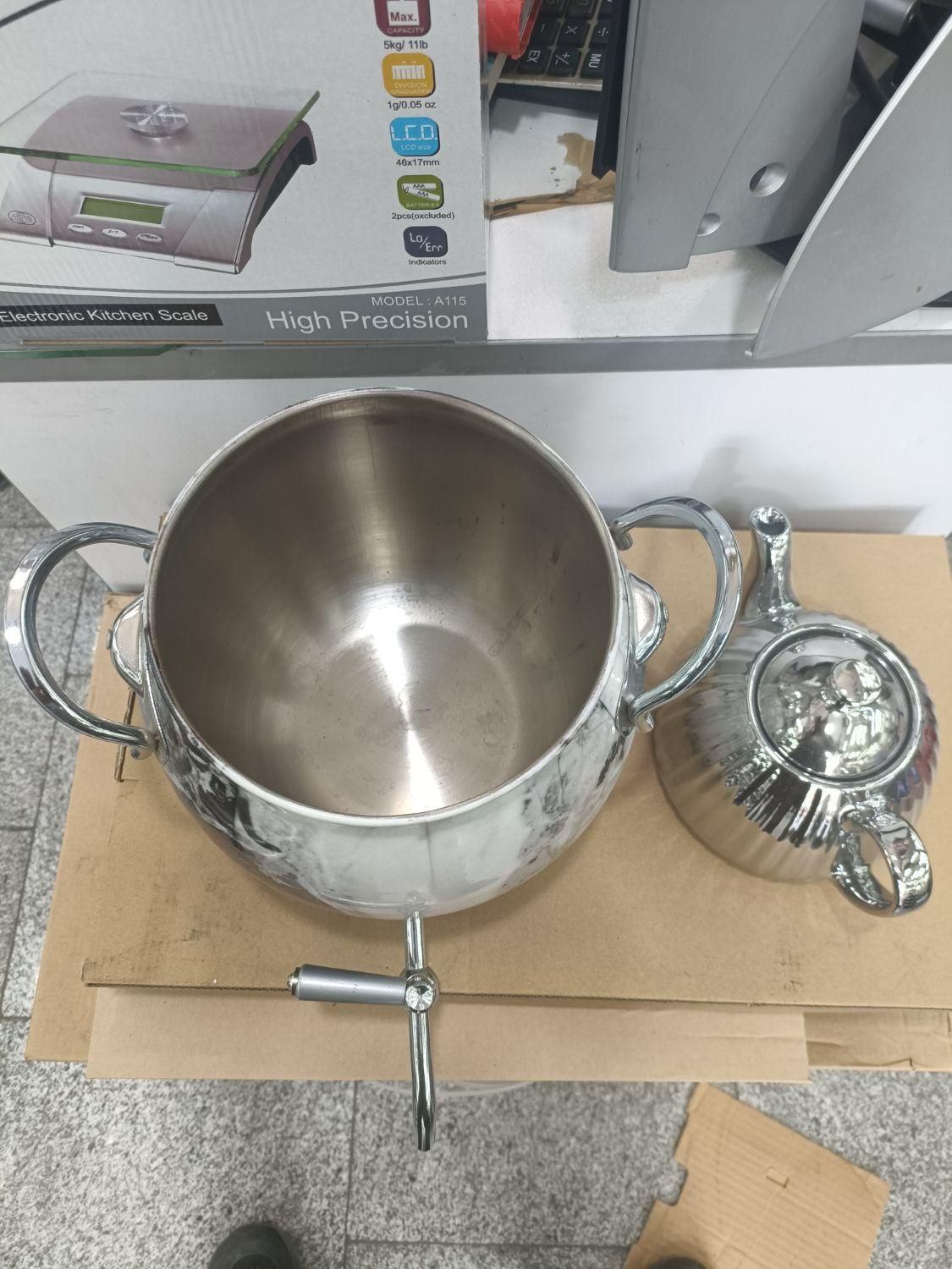 کتری و قوری 6لیتری کف چدنی کورا هوم|قوری، کتری، قهوه‌ساز دستی|تهران, سلسبیل جنوبی|دیوار