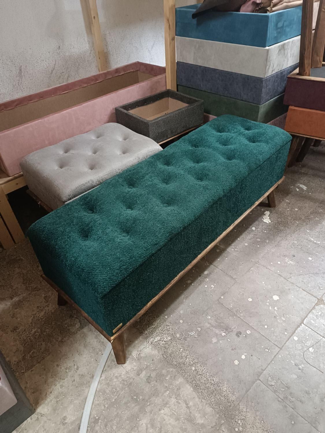 پاف باکسدار و پشتی دار سه نفره|صندلی و نیمکت|تبریز, |دیوار