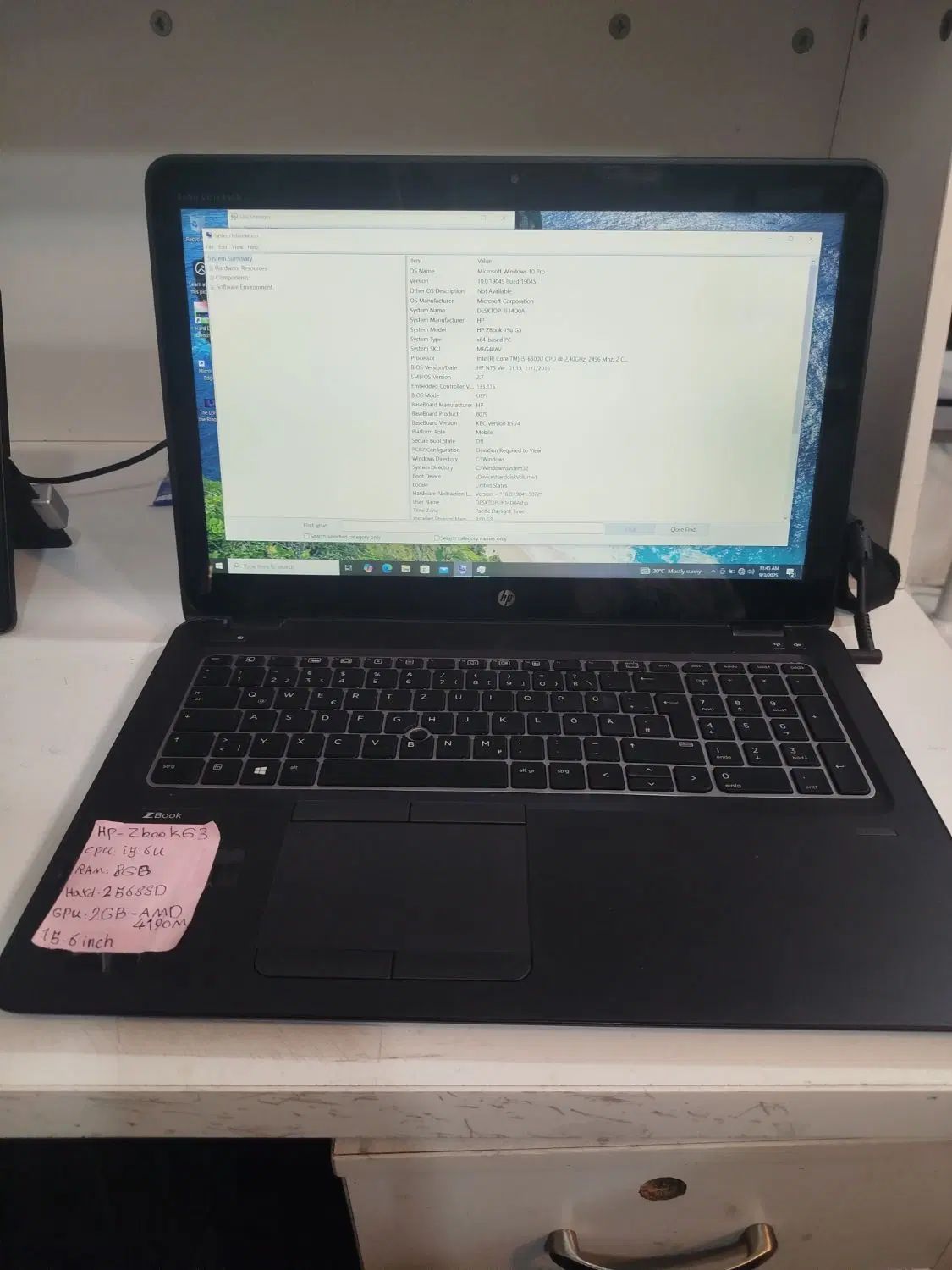 لپ تاپ hp zbook 15u g3|رایانه همراه|تهران, میدان ولیعصر|دیوار