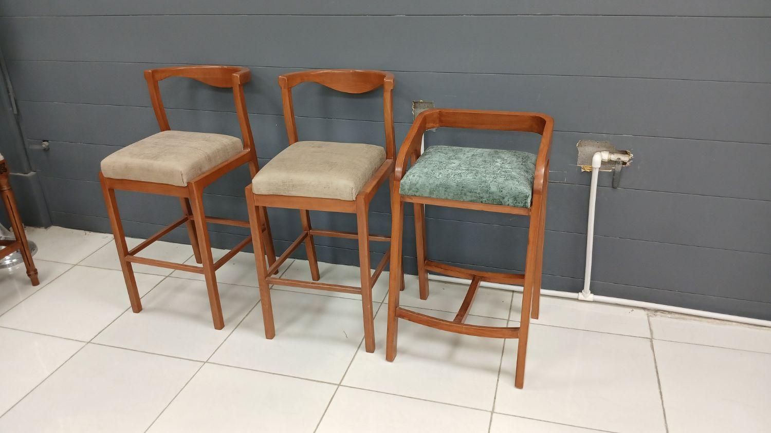 صندلی اپن کانتر چوبی راش|میز و صندلی غذاخوری|کرج, شهرک سهرابیه|دیوار