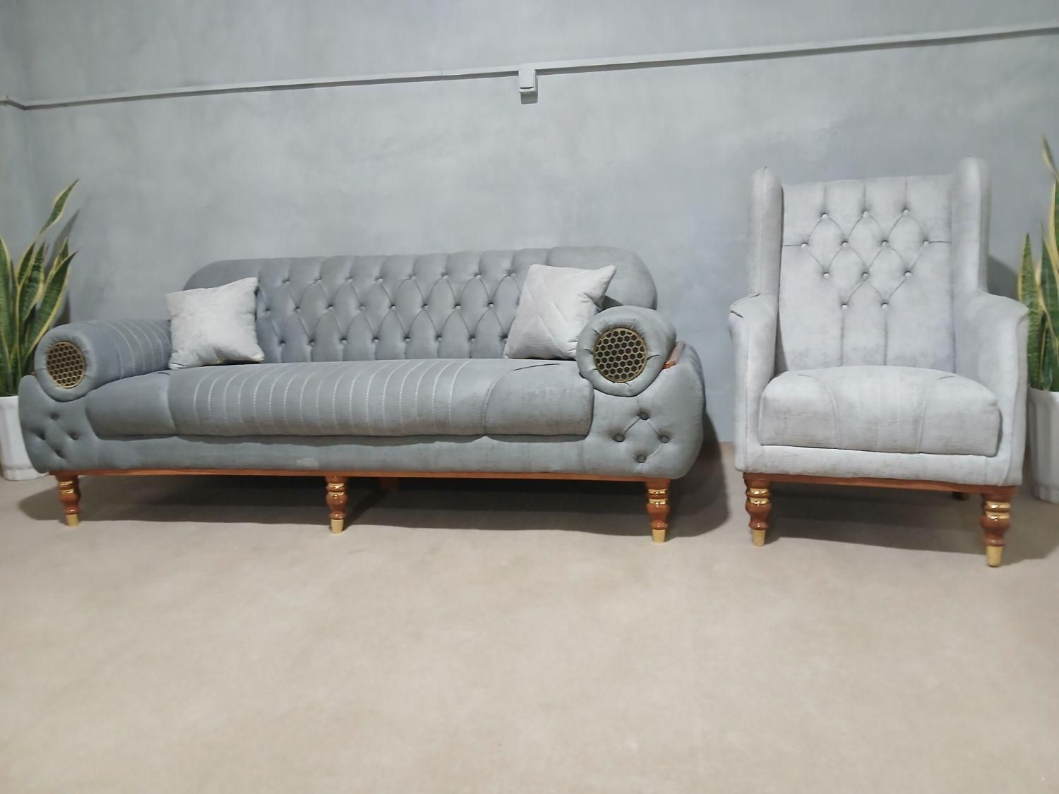 مبل چستر پرشین،مبل دسته اسپیکری لمسه دست|مبلمان خانگی و میز عسلی|خمینی‌شهر, |دیوار