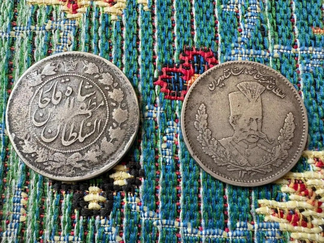 دوهزاردیناری نقره مظفرالدین شاه قاجار|کلکسیون سکه، تمبر، اسکناس|تهران, مجیدآباد|دیوار