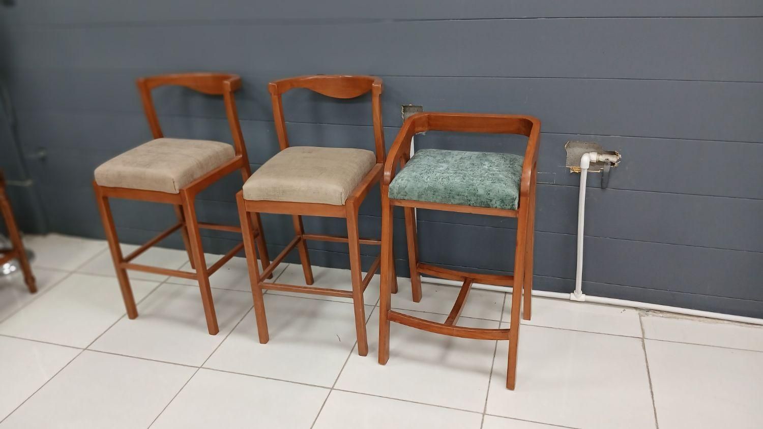 صندلی اپن کانتر چوبی راش|میز و صندلی غذاخوری|کرج, شهرک سهرابیه|دیوار