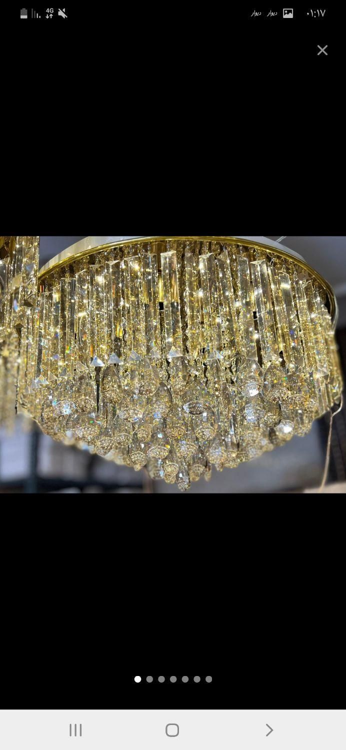 لوستر ۵۰ گردسقفی  با نصبب و اقساط ۶ ماهه|لوستر و چراغ آویز|اراک, |دیوار