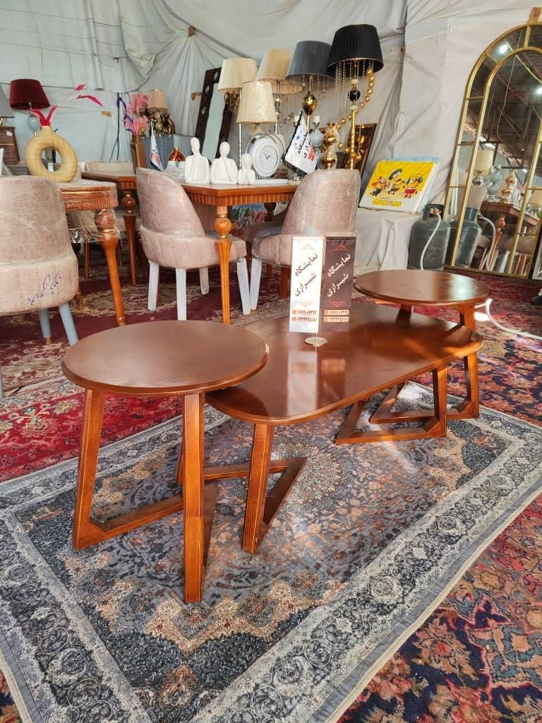 میز جلو مبلی و عسلی تمام چوب مدل لپ تاپی|مبلمان خانگی و میز عسلی|شیراز, وزیرآباد|دیوار