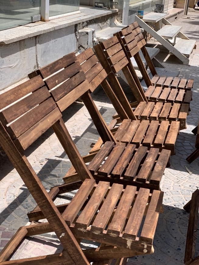 میز صندلی چوبی تاشو|میز و صندلی غذاخوری|کرمان, |دیوار