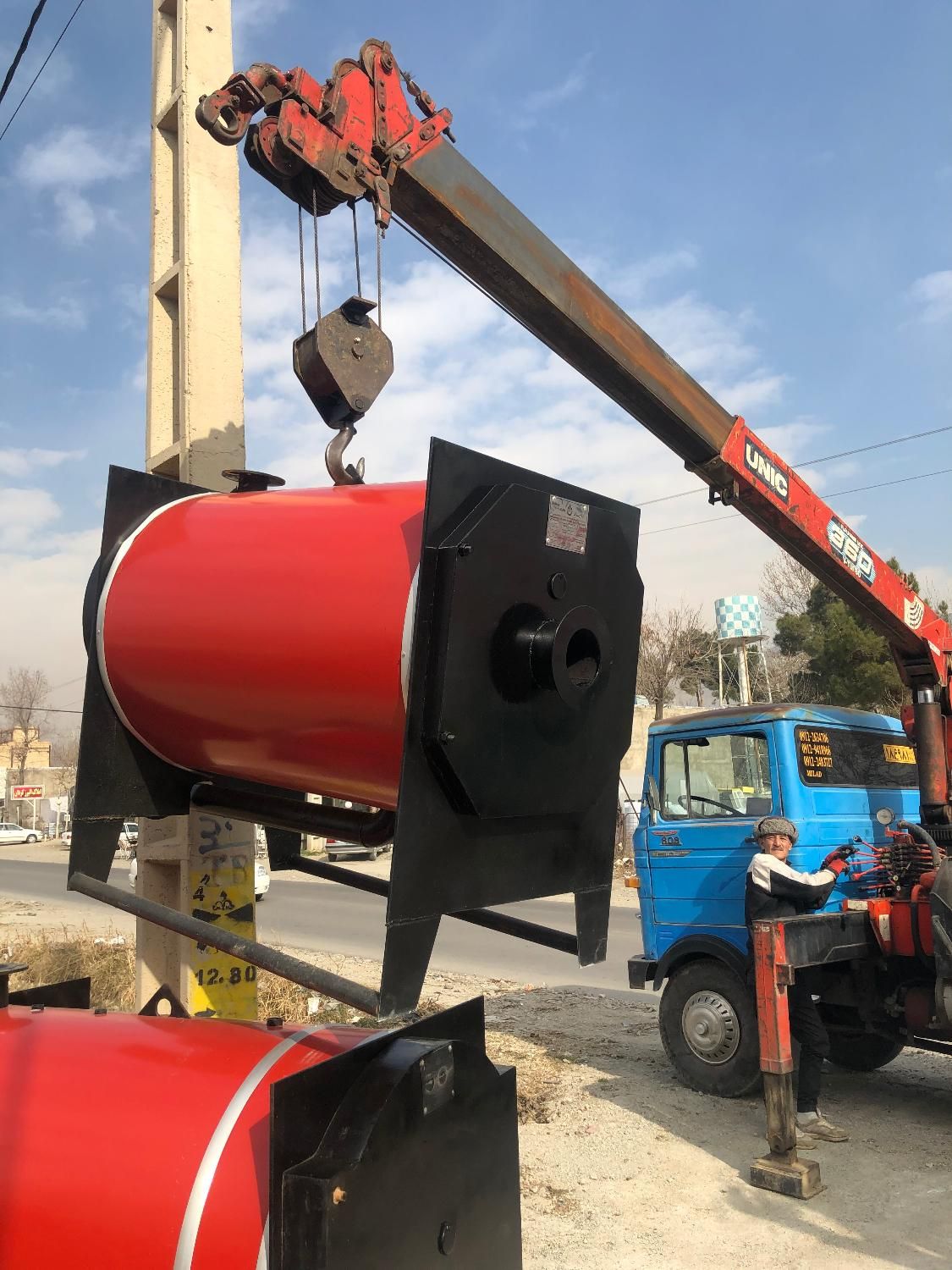 دیگ اب گرم فولادی استخری|مصالح و تجهیزات ساختمان|کوهسار (البرز), |دیوار