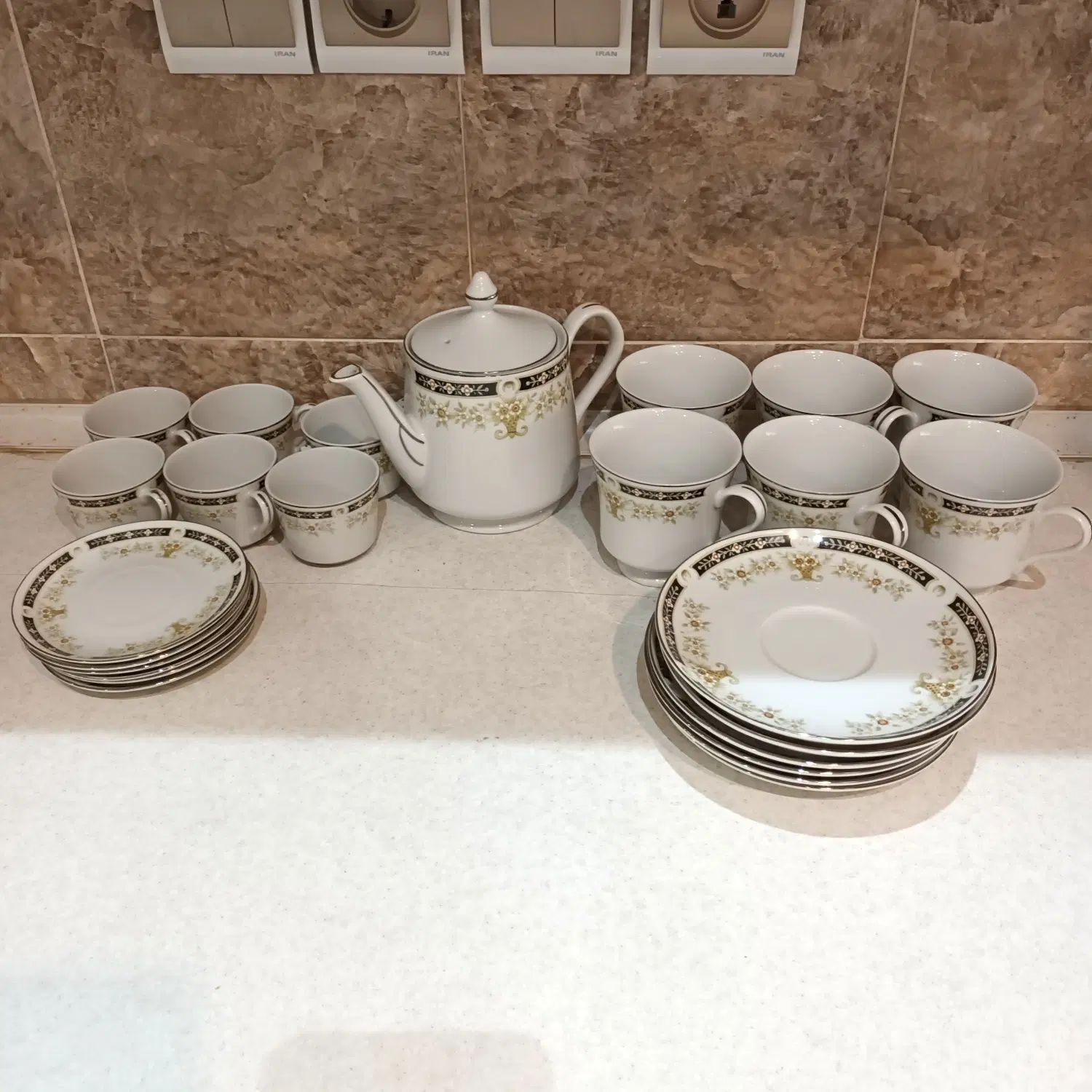 سرویس چینی چای خوری و قهوه خوری ژاپنی ویکتوریا نو|ظروف سرو و پذیرایی|اصفهان, خواجو|دیوار