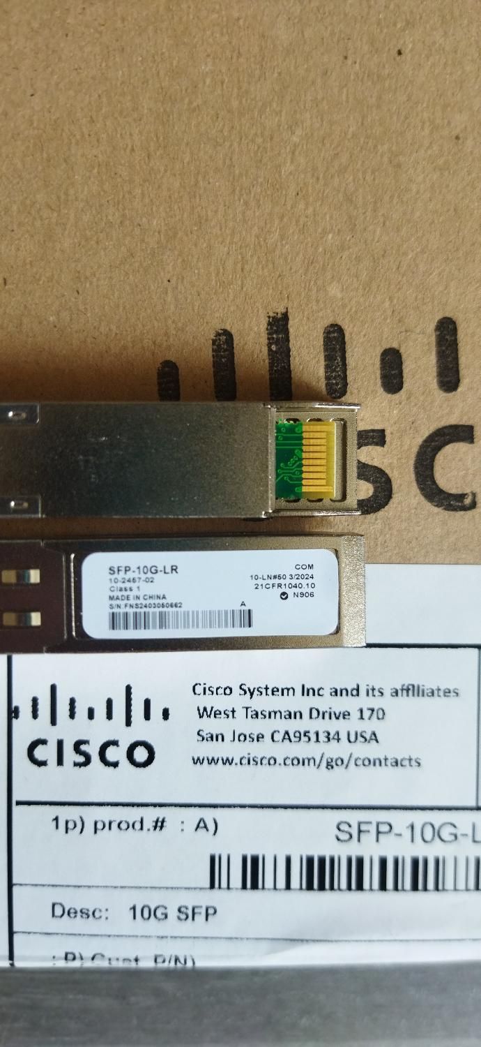 Sfp 10GLR مبدل فیبر به شبکه سیسکو|مودم و تجهیزات شبکه|تهران, پیروزی|دیوار