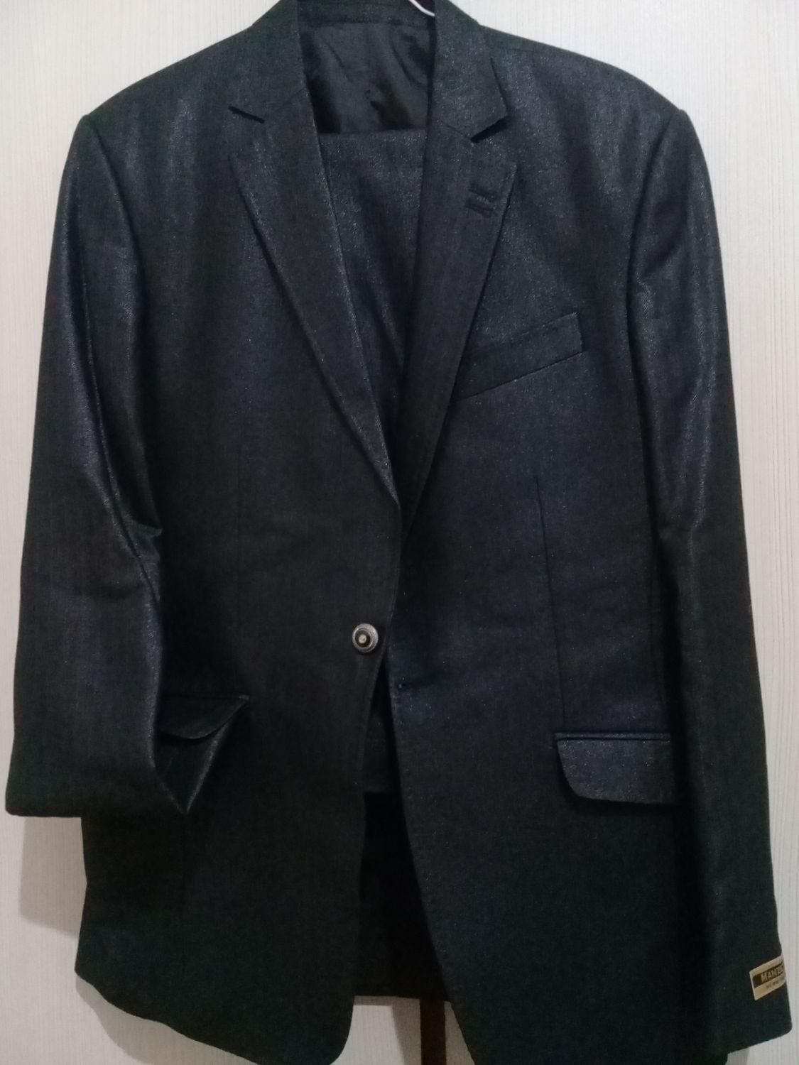 کت و شلوار مشکی براق سایز ۵۲|لباس|رشت, یخسازی|دیوار