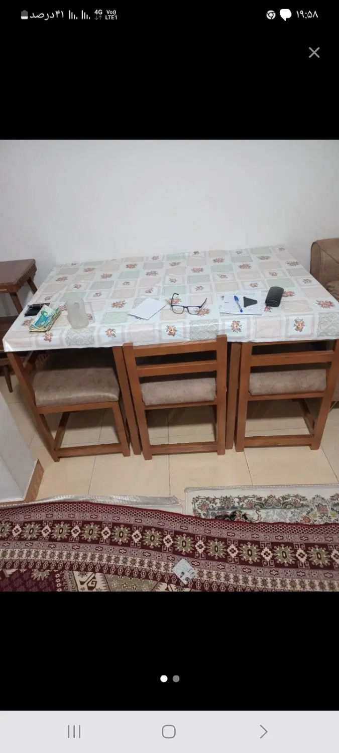 به علت جابه جایی ۹ ماه کارکرده برای جهیزیه|تخت و سرویس خواب|تهران, ترمینال جنوب|دیوار