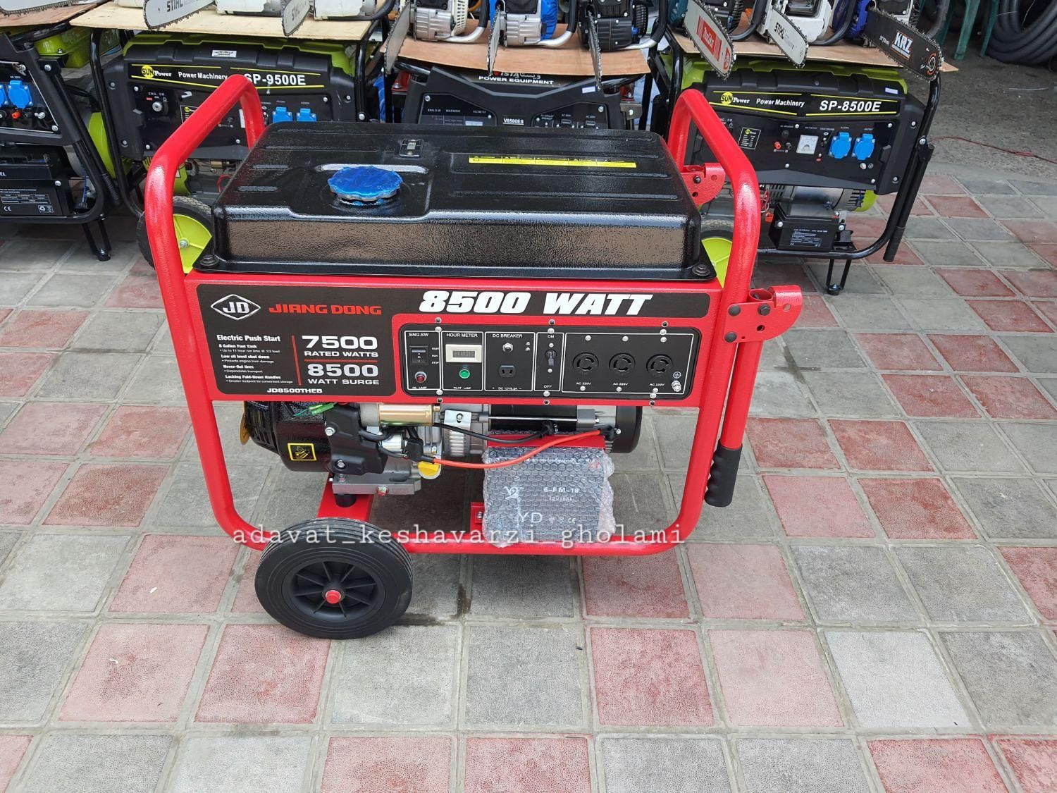 ژنراتور برق جیانگ دانگ موتور جوش اینورتر ۸،۵کیلوات|ابزارآلات|رشت, بلوار گیلان|دیوار