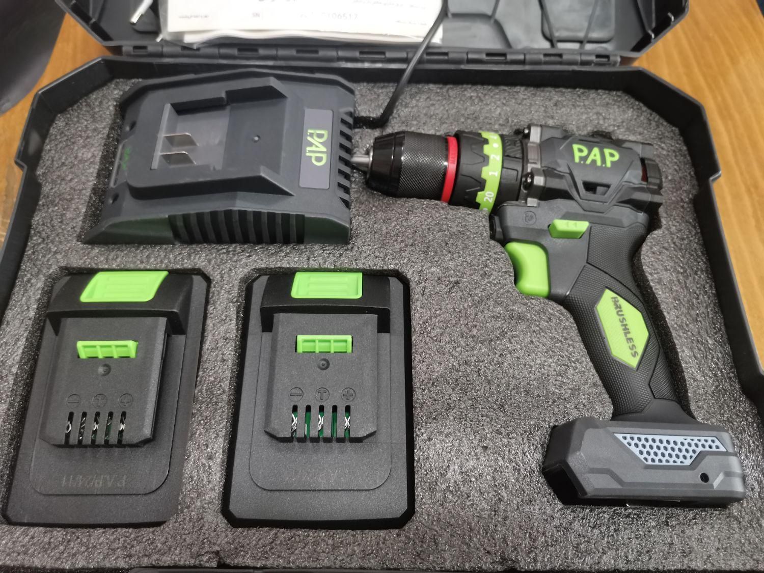 دریل شارژی براشلس PAP تمام صنعتی|ابزارآلات|سبزوار, باهنر|دیوار