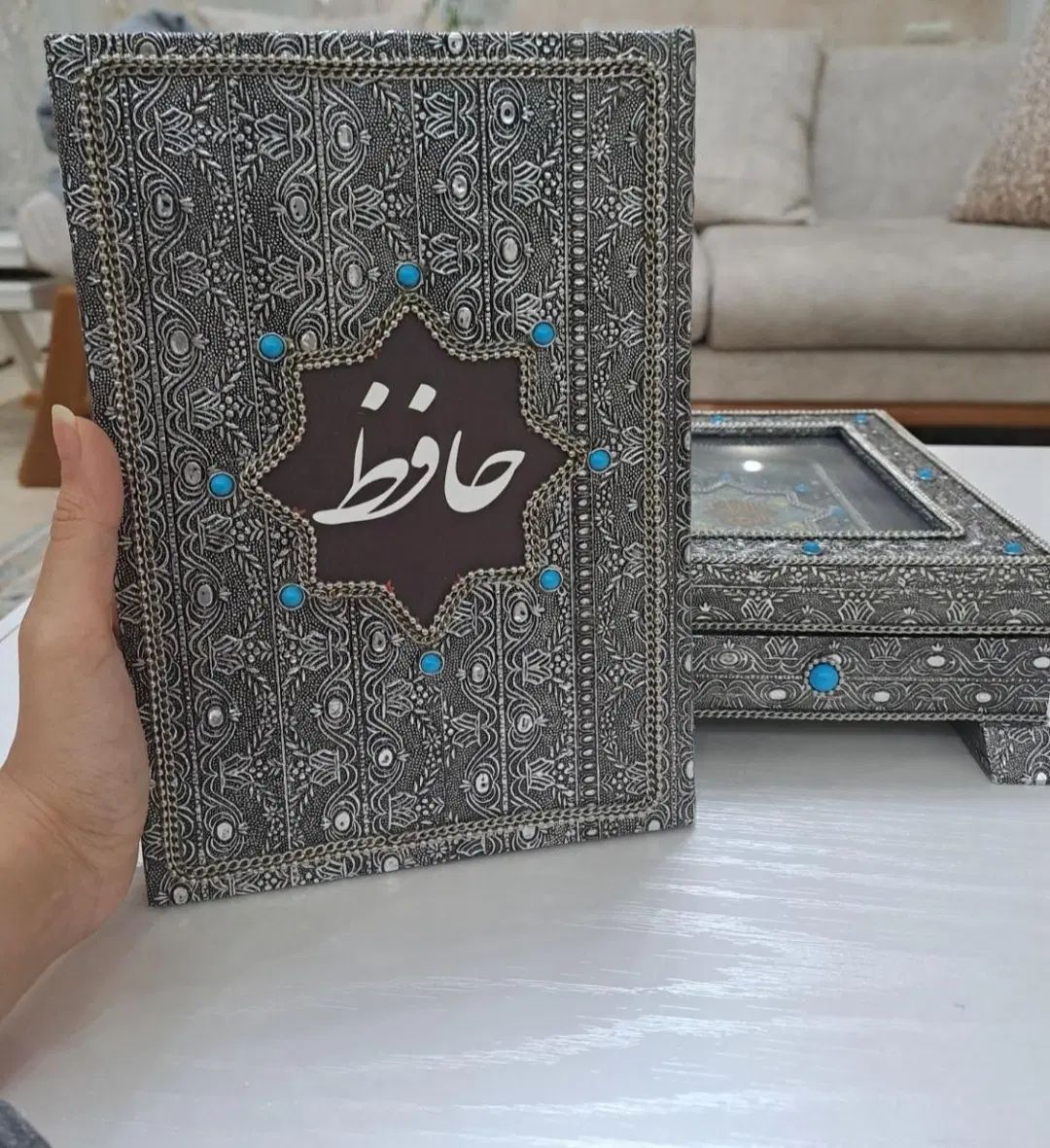 قرآن به همراه جا قرانی و حافظ(سبک جلد سنتی)|کتاب و مجله مذهبی|همدان, |دیوار
