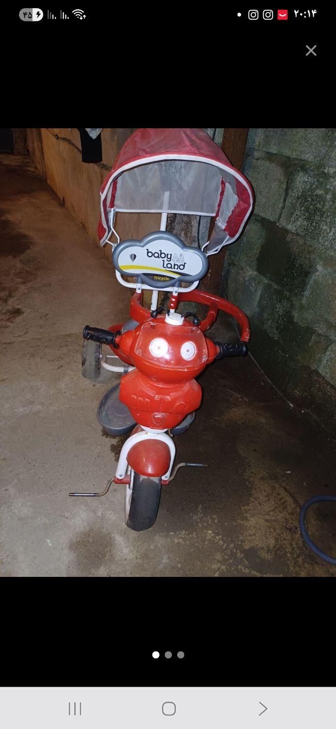 سه چرخه کودک|دوچرخه، اسکیت، اسکوتر|لاهیجان, بوجایه|دیوار