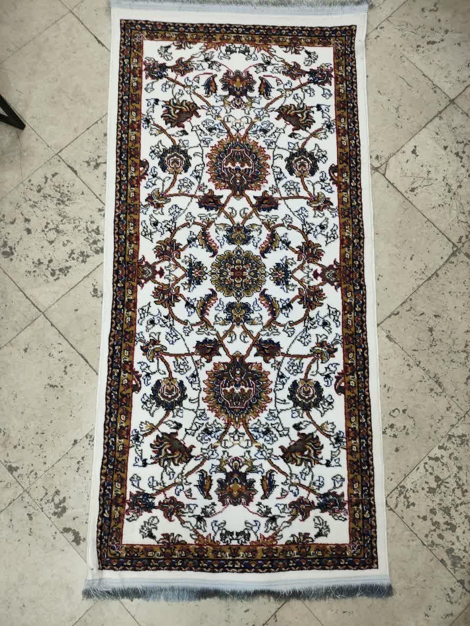 افشان اسلیمی کرم کناره ۱ در ۳ کرم و طوسی|فرش|مشهد, امیر|دیوار