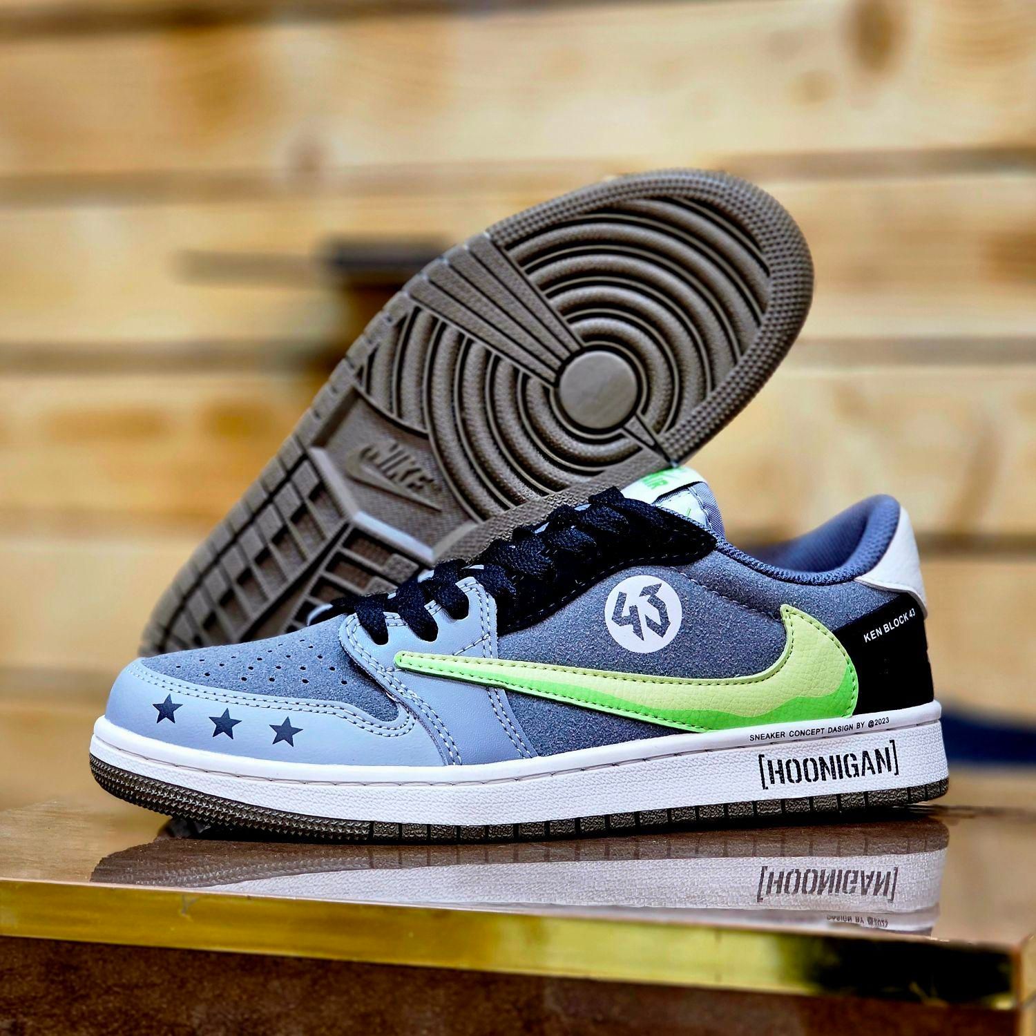 کتونی مشکی سبز طوسی طرح مانستر تراویس جدید 6666|کیف، کفش، کمربند|تهران, نیروی هوایی (پیروزی)|دیوار