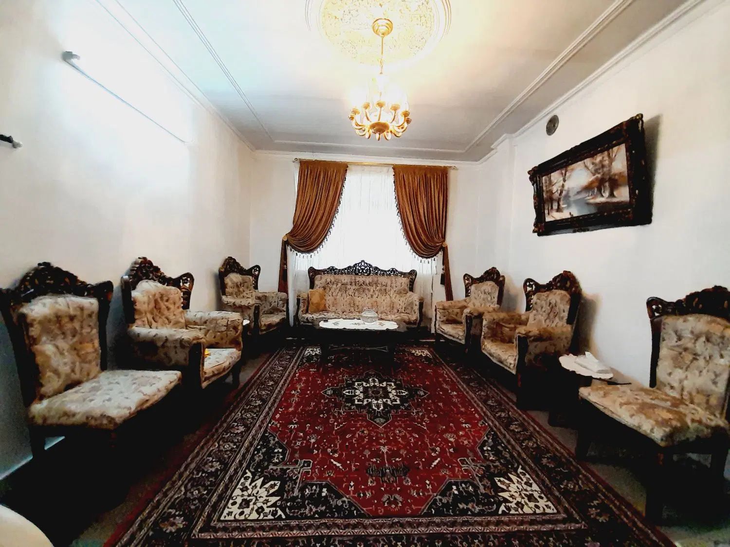 مبلمان ۹ نفره  سلطنتی|مبلمان خانگی و میز عسلی|رشت, آزادگان|دیوار
