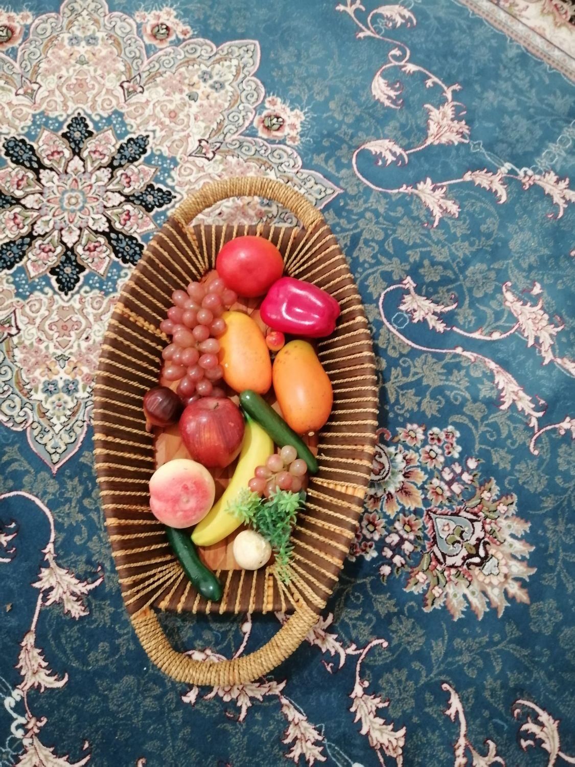 مجسمه فیل گچی ومیوه مصنوعی|مجسمه، تندیس، ماکت|شیراز, فرگاز|دیوار
