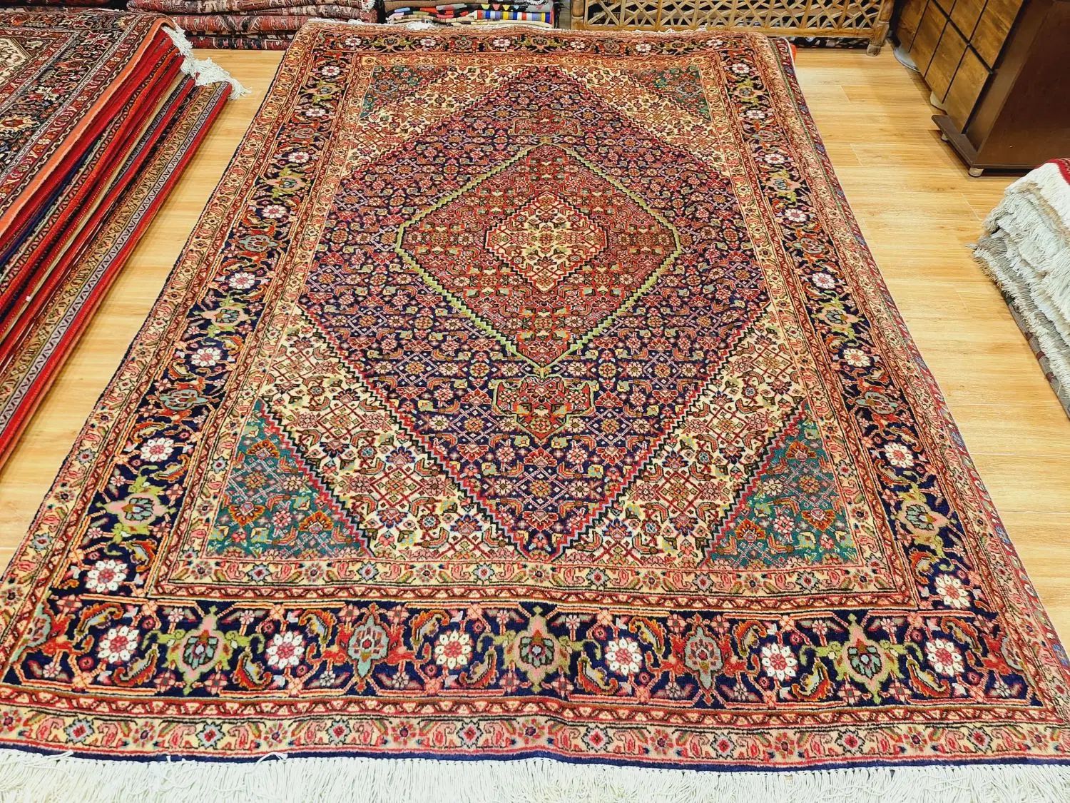 تک ۶متری دستباف نقشه ماهی پله ای|فرش|تهران, اکباتان|دیوار