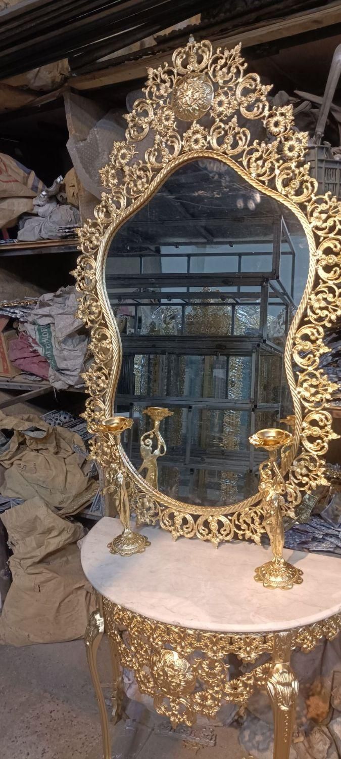 ‌ست اینه وشمعدون کنارسالنی اینه قدی اینه کنسول|صنایع دستی و سایر لوازم تزئینی|مشهد, رده|دیوار