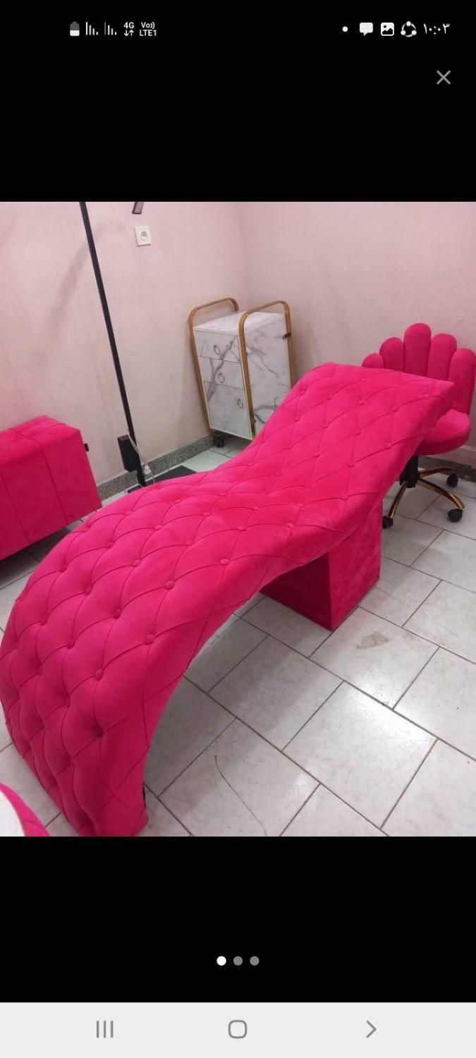 ترولی. تخت مژه. پاف. صندلی مکاپ|آرایشگاه و سالنهای زیبایی|صفادشت, |دیوار