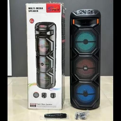 بانداسپیکر پارتی باکس شارژی بلوتوثی سه باندzqs8301|پخش‌کننده همراه|تهران, نازی‌آباد|دیوار