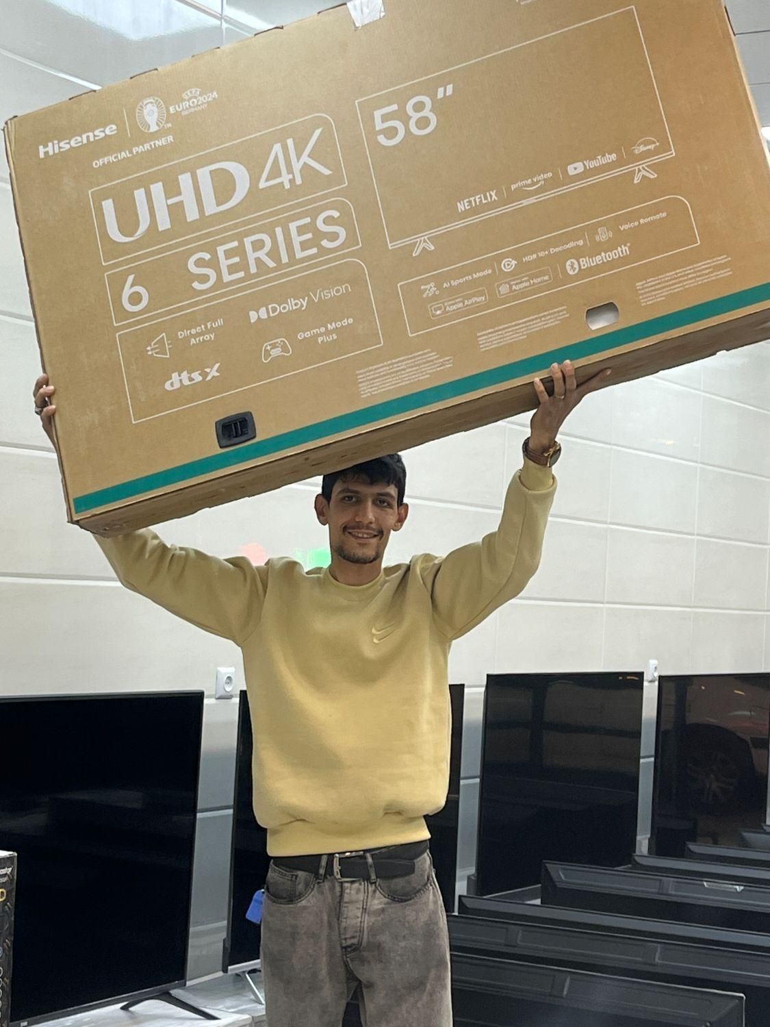 50تا65هایسنس فورکی اسمارت اکبند۲۰۲۴باگارانتی|تلویزیون و پروژکتور|قم, نیروگاه|دیوار