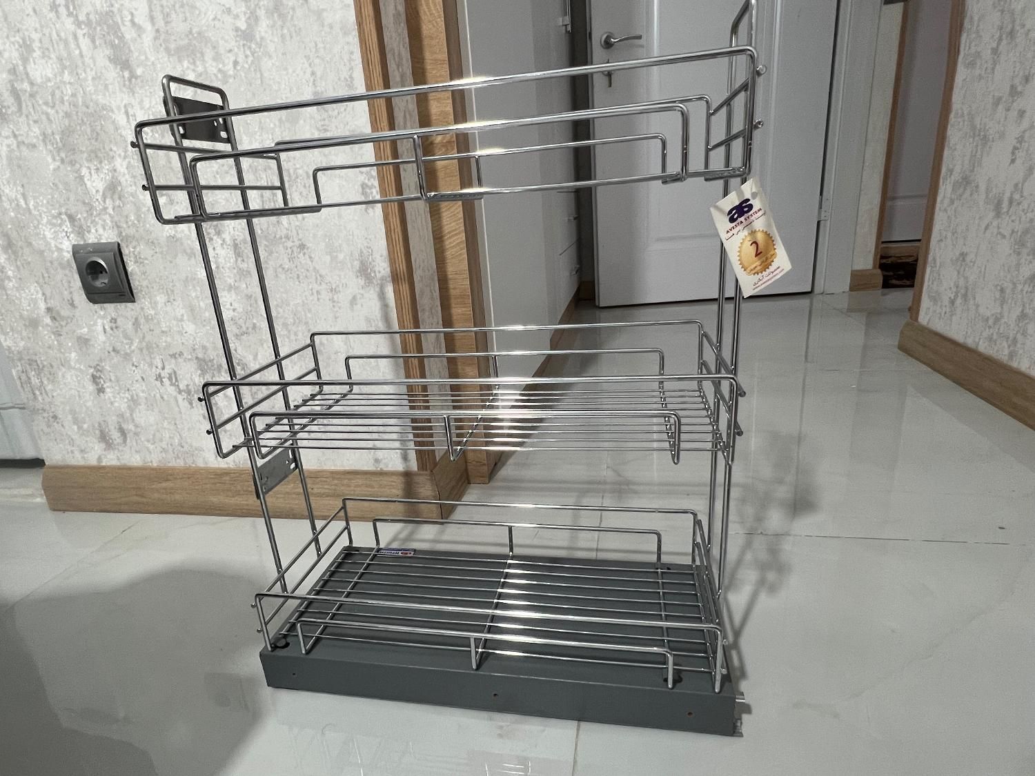 سوپری کابینت اوستاسه طبقه|آب‌چکان و نظم‌دهنده ظروف|شیراز, طلاب|دیوار