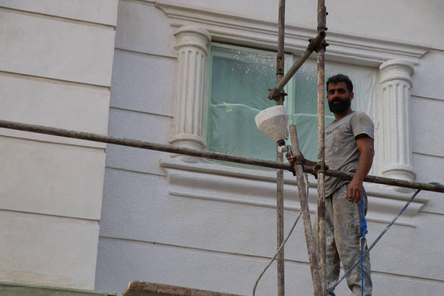 کنیتکس ونقاشی ساختمان باپمپ بادی پذیرفته میشود|خدمات پیشه و مهارت|گرگان, |دیوار