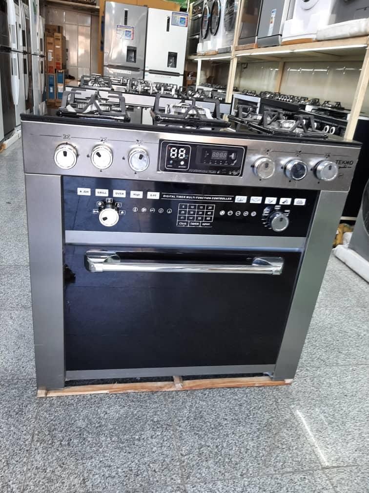 اجاق گاز پنج شعله استیل رویه شیشه تکنو(تیلما)|اجاق گاز و لوازم برقی پخت‌وپز|تهران, سلسبیل شمالی|دیوار