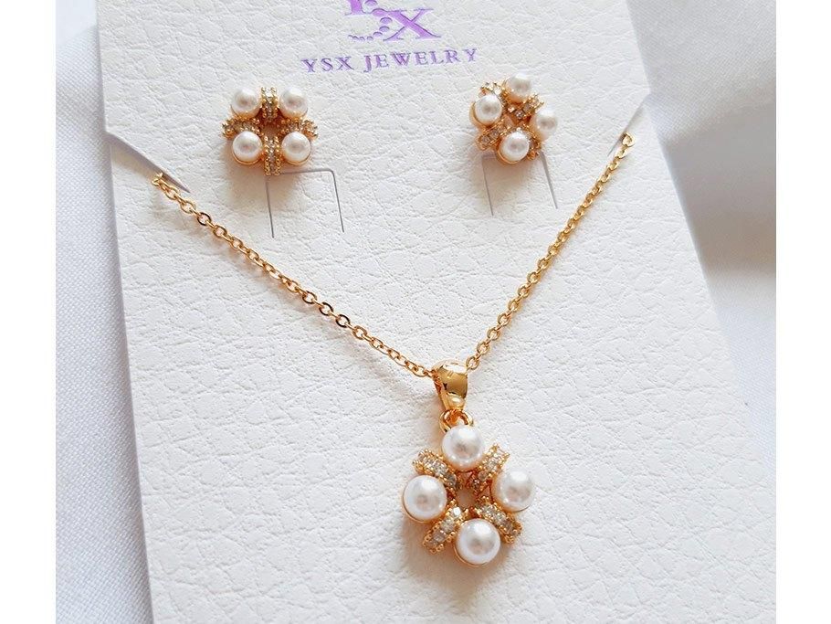 نیمست زنجیری نگین و مروارید دار طلایی، انتخاب کیوت|بدلیجات|اردبیل, |دیوار