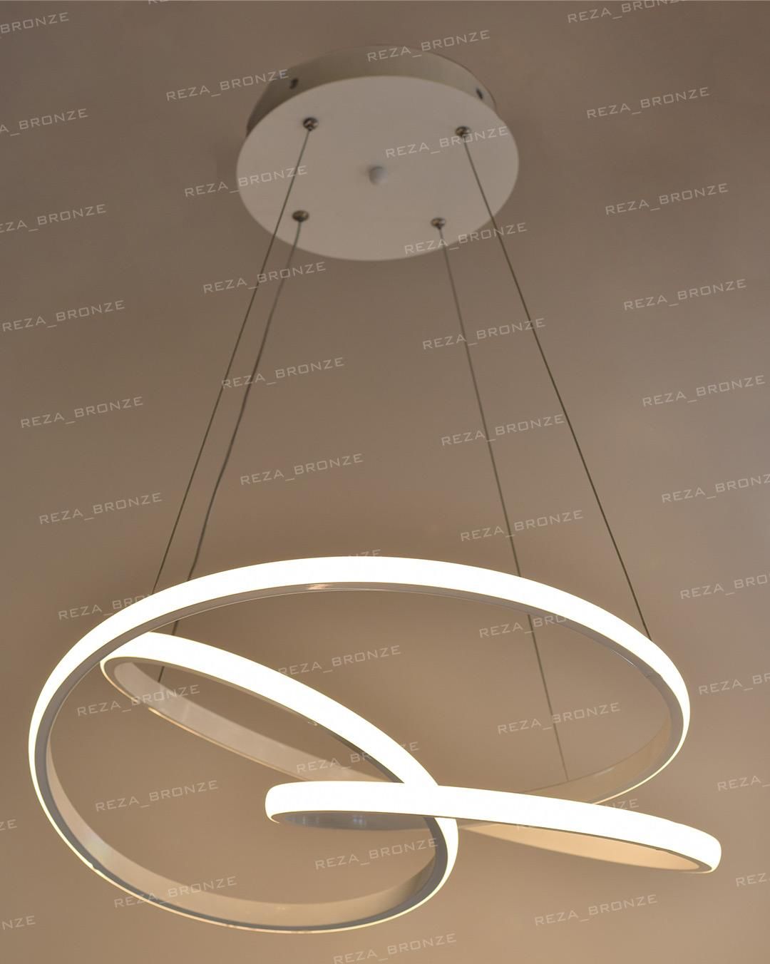 لوستر مدرن led/smd طرح کلیپسی کنترل دار|لوستر و چراغ آویز|تبریز, |دیوار