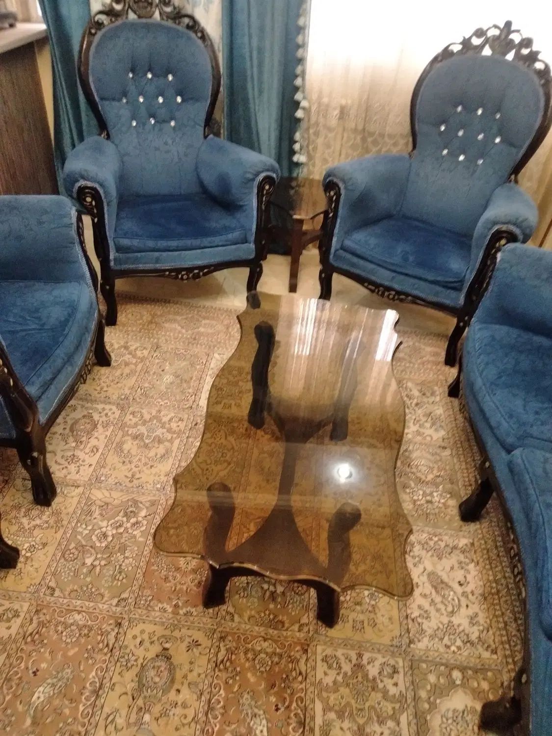 مبلمان ۹ نفره چوب راش|مبلمان خانگی و میز عسلی|تهران, طرشت|دیوار