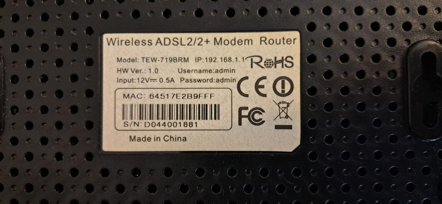مودم ADSL2+ برند TRENDnet مدل TEW-719BRM|مودم و تجهیزات شبکه|تهران, امیرآباد|دیوار