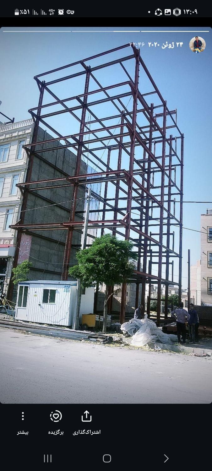 جوشکاری اسکلت ساختمان ساخت نصب سوله، خرپا،پله فرار|خدمات پیشه و مهارت|اردبیل, |دیوار