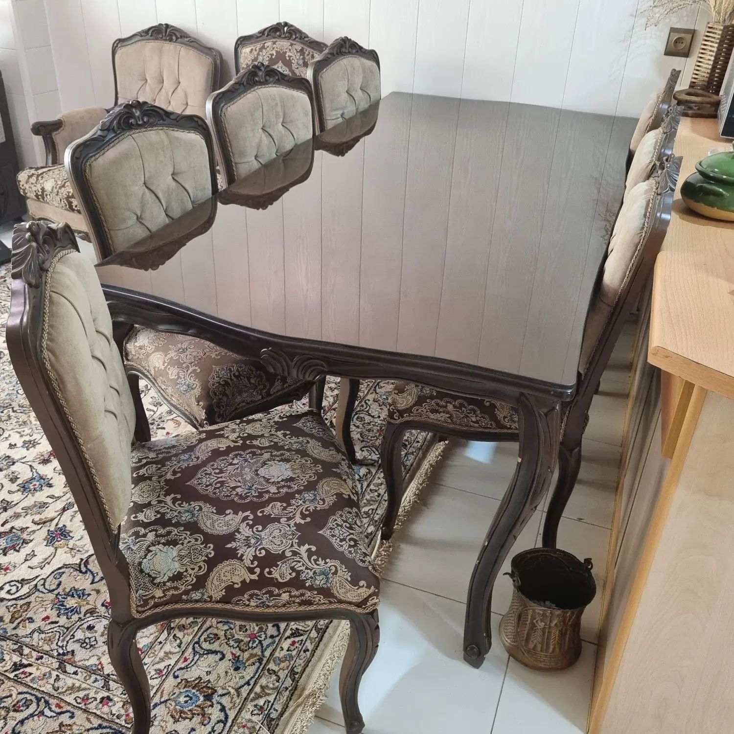 مبل فرانسوی، میز ناهارخوری، ویترین|مبلمان خانگی و میز عسلی|اصفهان, شهریار|دیوار