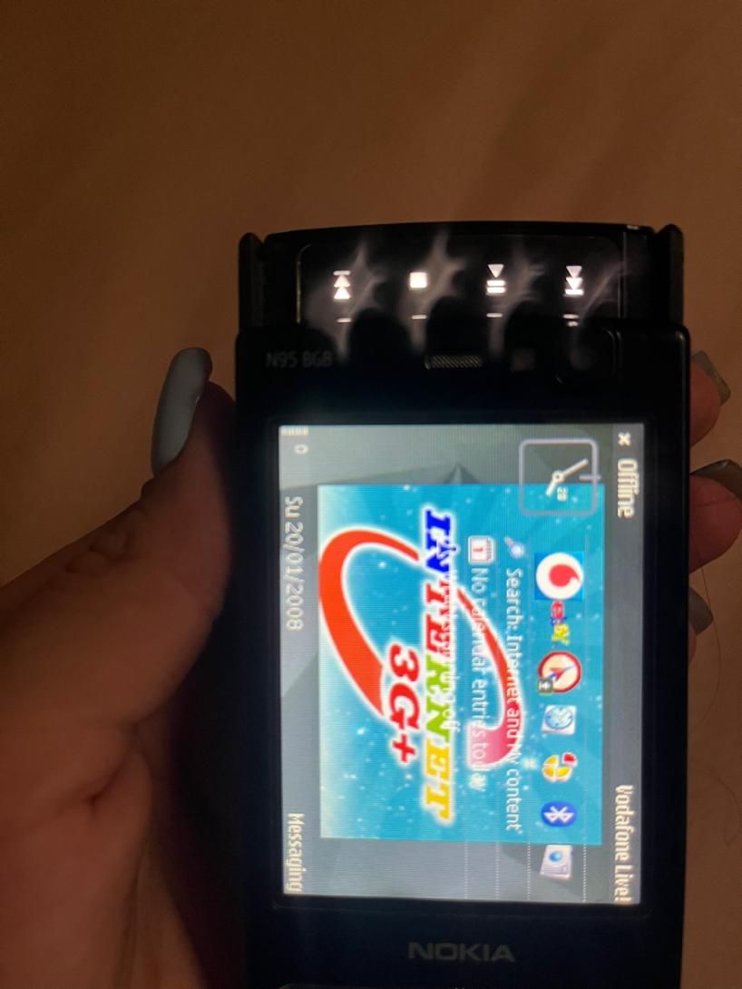 نوکیا N95 8GB با حافظهٔ ۸ گیگابایت|موبایل|تهران, جنت‌آباد مرکزی|دیوار