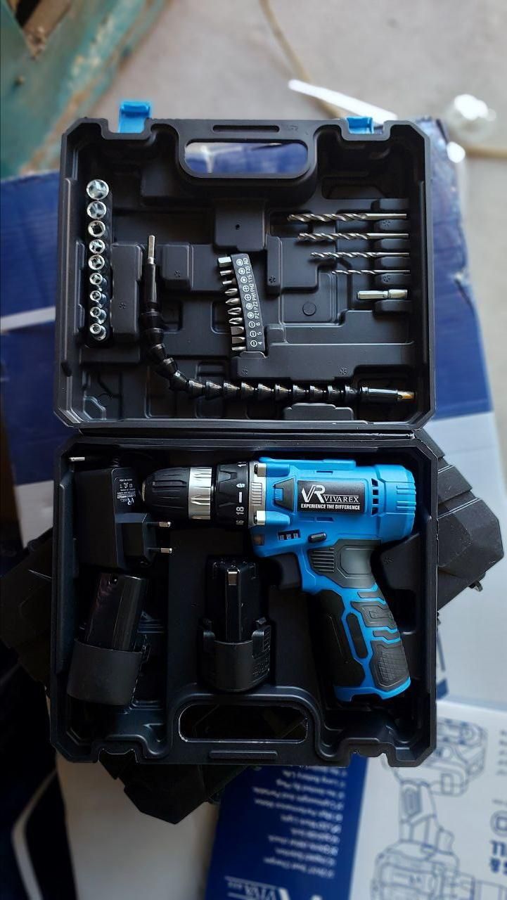 دریل دو باطری ویواریکس|ابزارآلات|زنجان, |دیوار