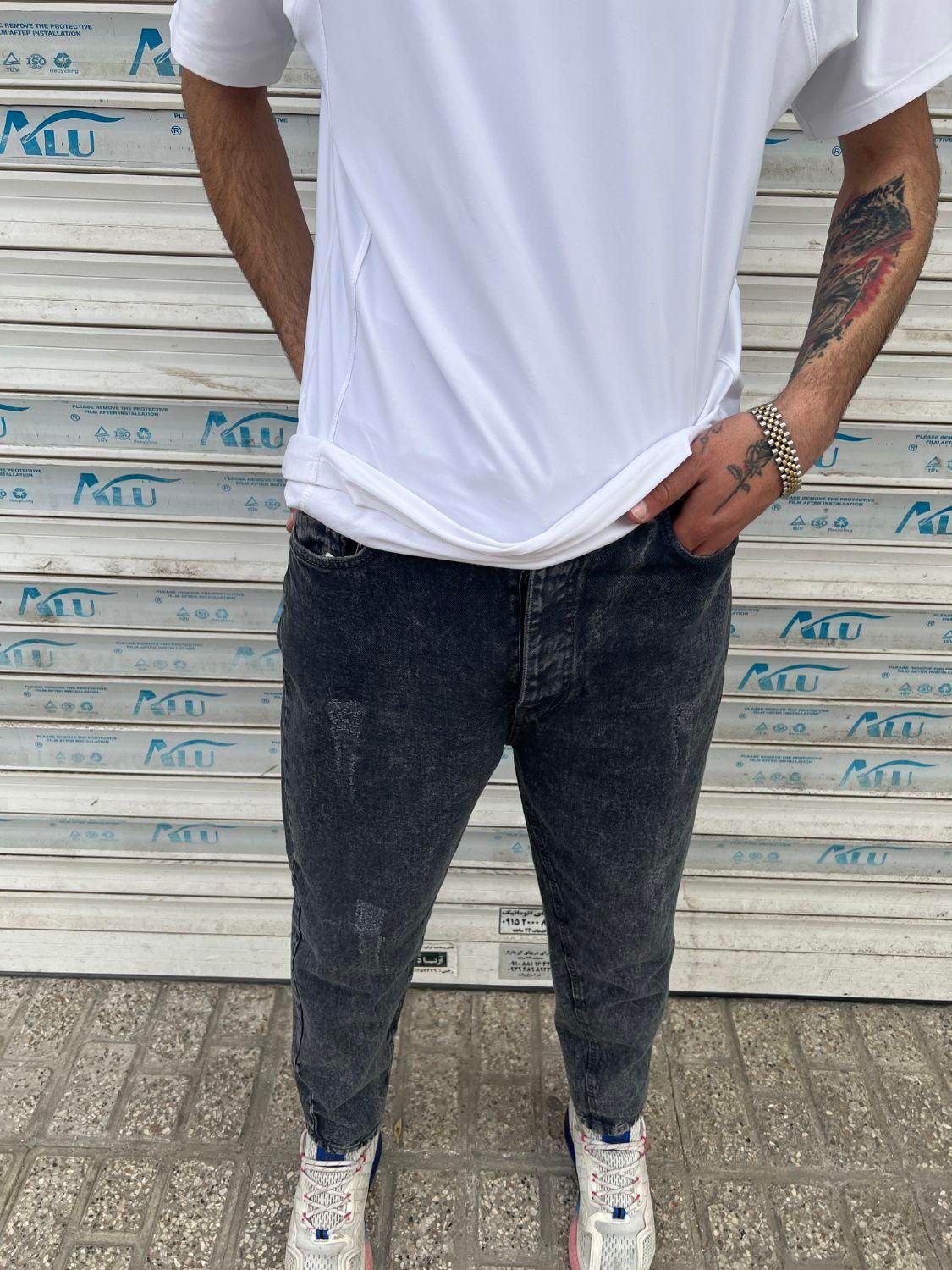 شلوارلی راسته مام ذغالی آبی یخی پنبه|لباس|مشهد, یوسفیه (شهرک غرب)|دیوار