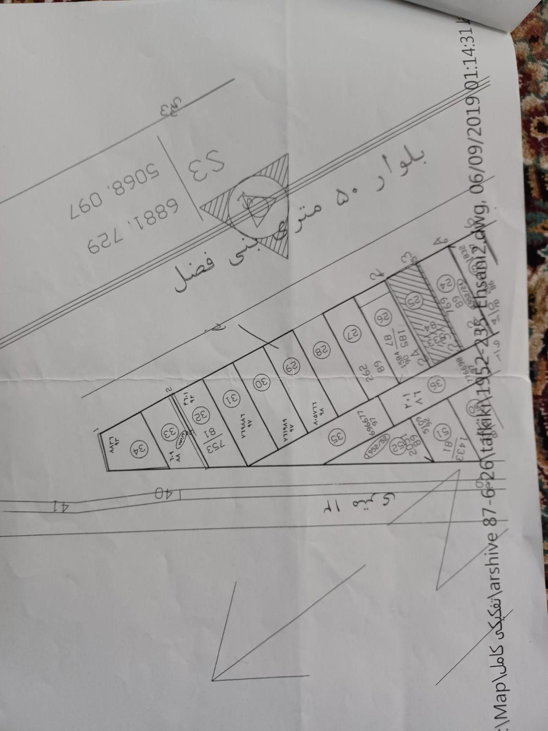 زمین بر بلوار ۵۰ متری بنی فضل شمالی  با پروانه|فروش زمین و ملک کلنگی|قم, نیروگاه|دیوار