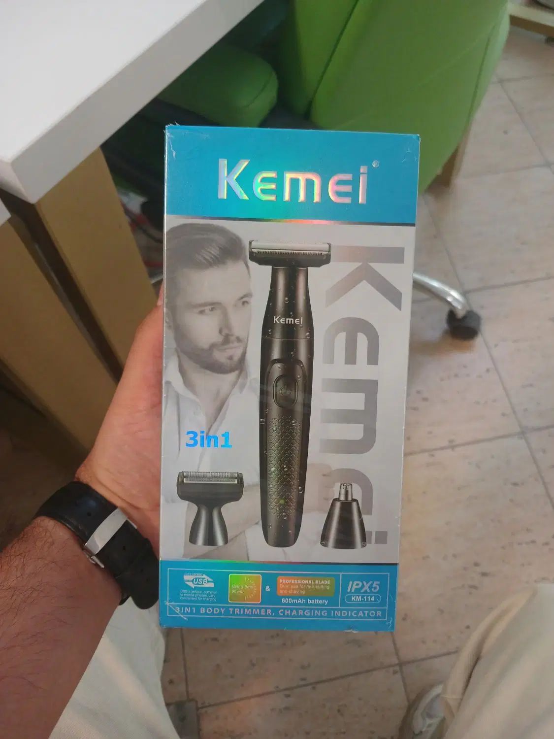 م.اصلاح موی بدن و صورت کیمی مدل KM-114|آرایشی، بهداشتی، درمانی|تهران, بلوار کشاورز|دیوار