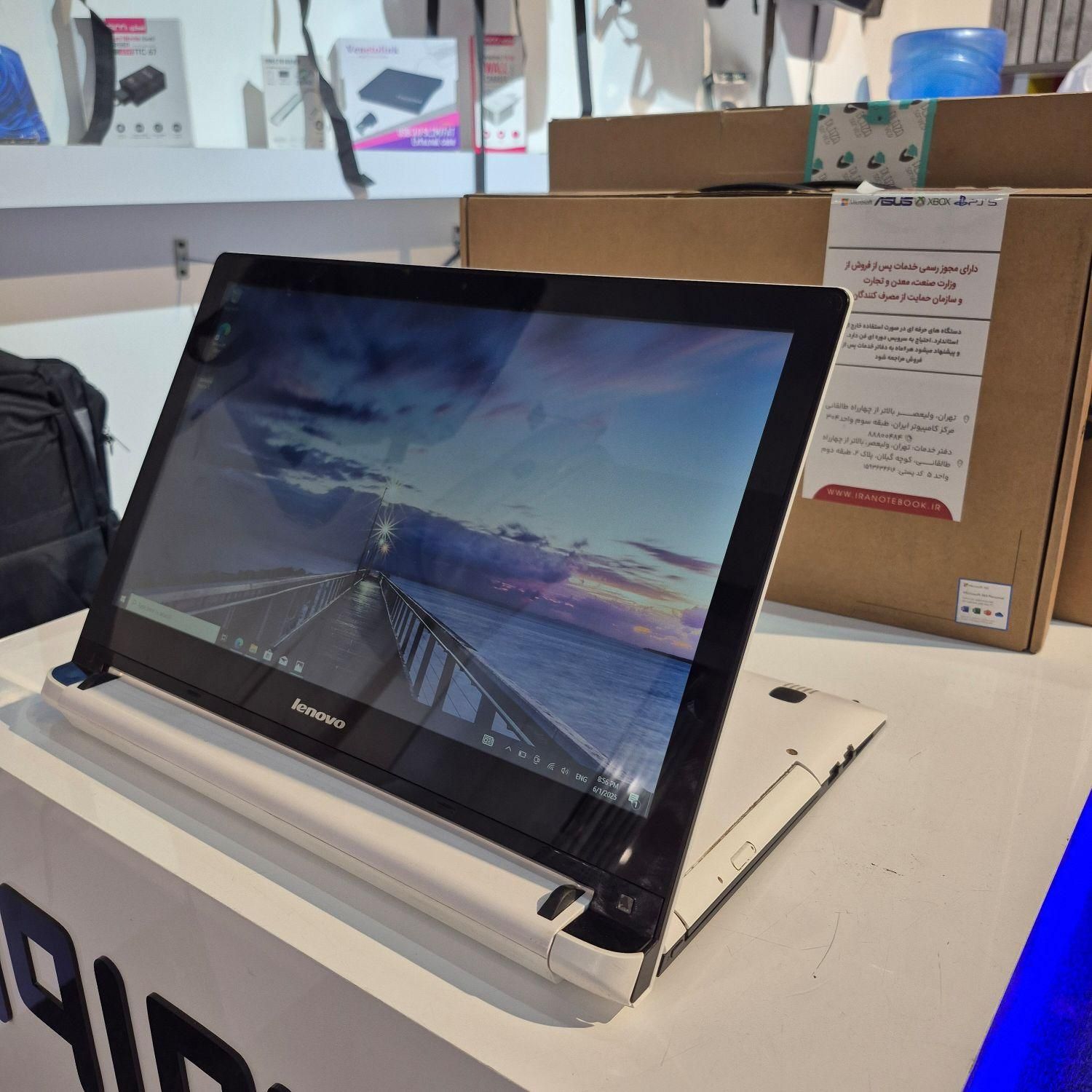 لپتاپ سفید رنگ لمسی گرافیکدار LENOVO هارد 1ترا|رایانه همراه|تهران, میرداماد|دیوار