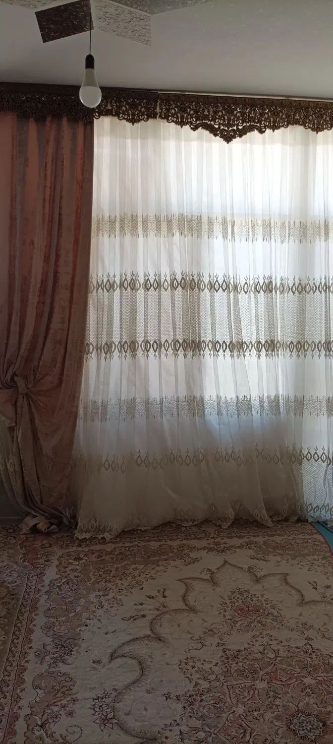 پرده ی سه متری ی پرده یک ونیمی برای پنجره|پرده، رانر، رومیزی|اصفهان, لاله|دیوار